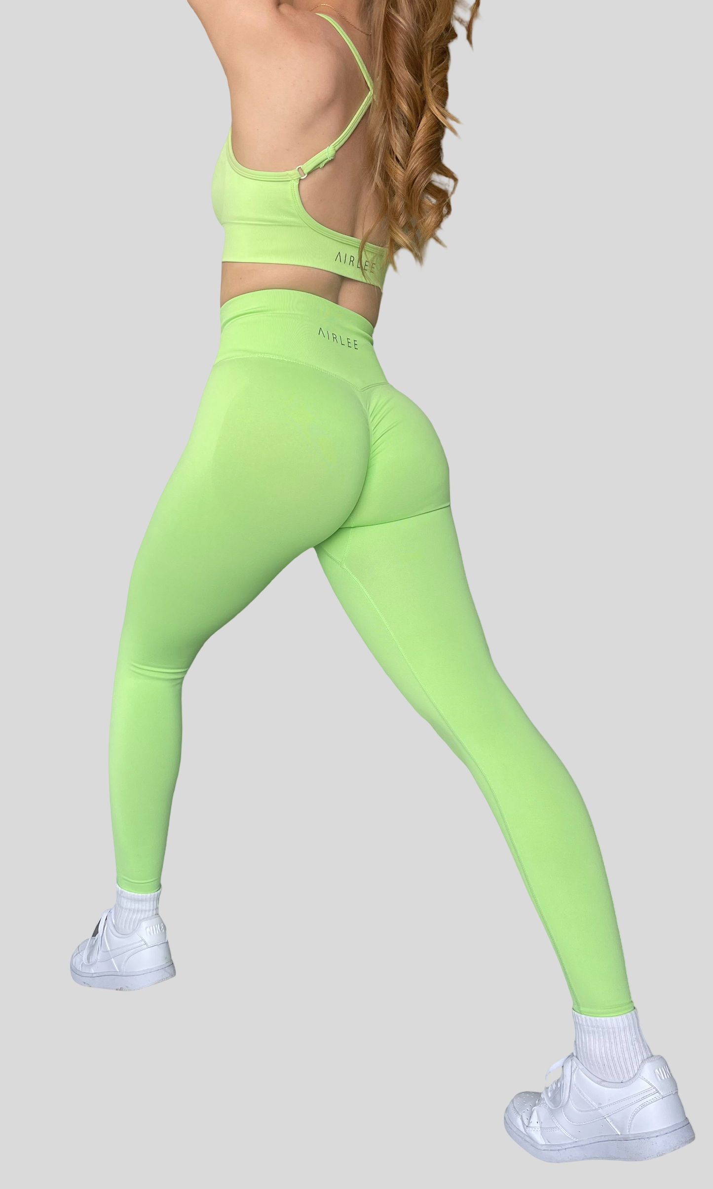 Mini Scrunch Leggings - Lime