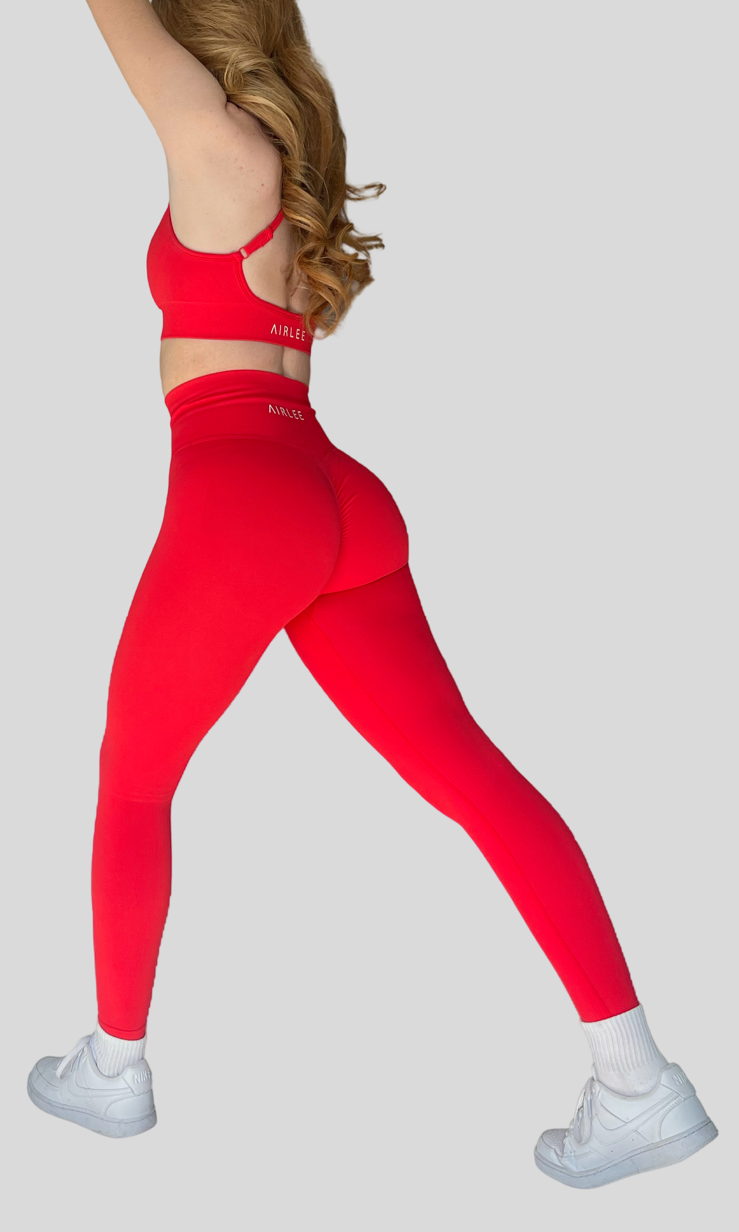 Mini Scrunch Leggings - Cherry