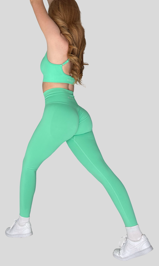 Mini Scrunch Leggings - Palm