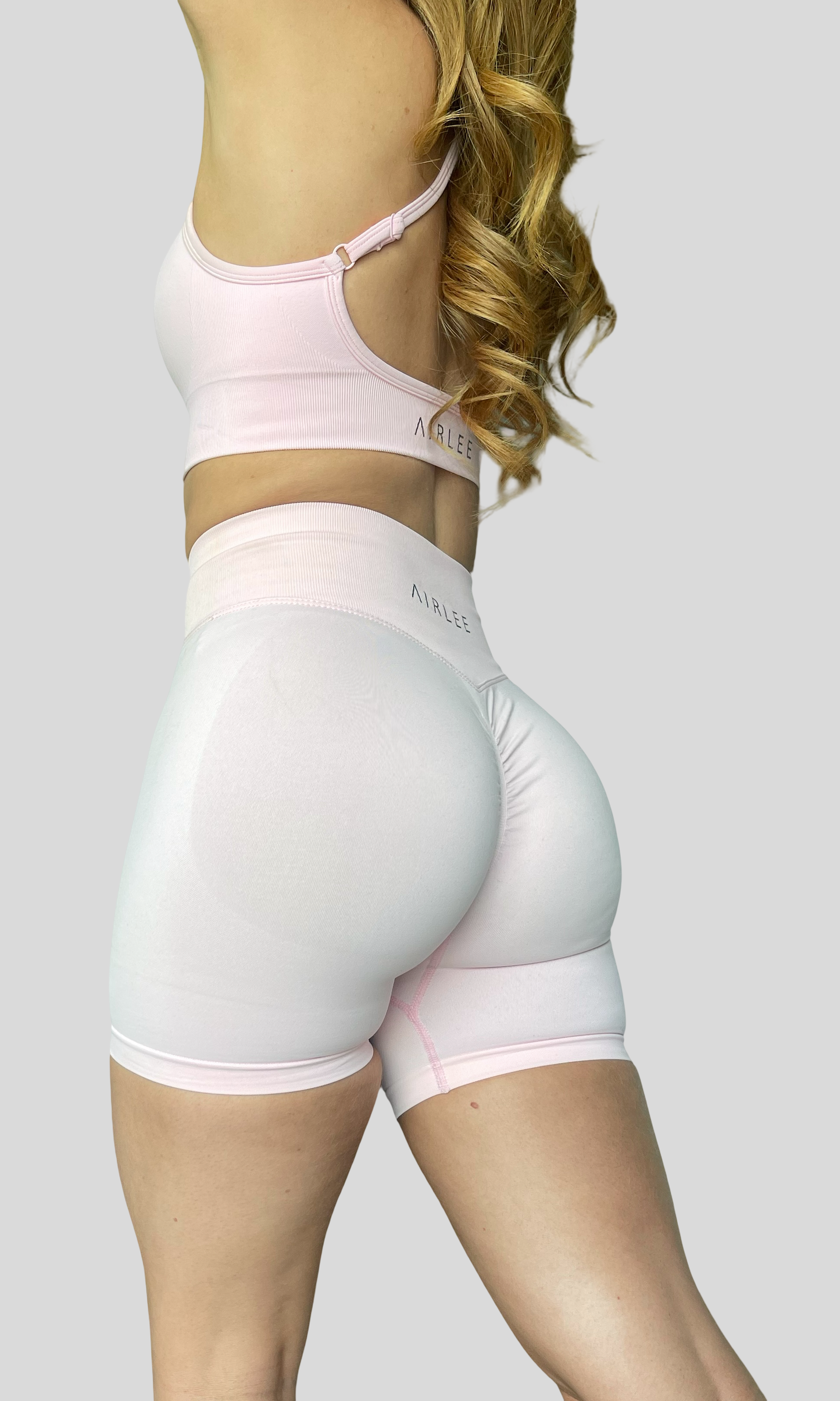 Mini Scrunch Shorts - Guava