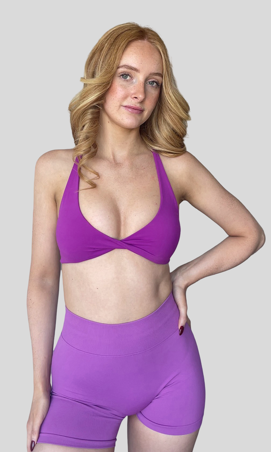 Twist Crop - Magenta
