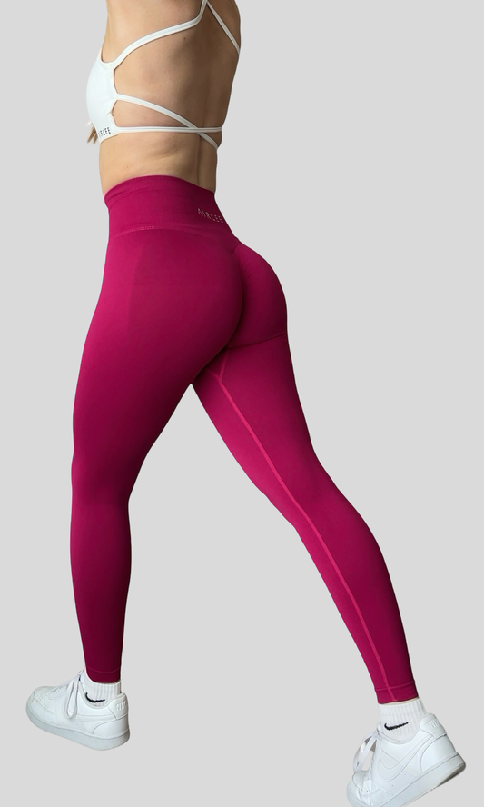 Signature Scrunch Leggings - Raspberry