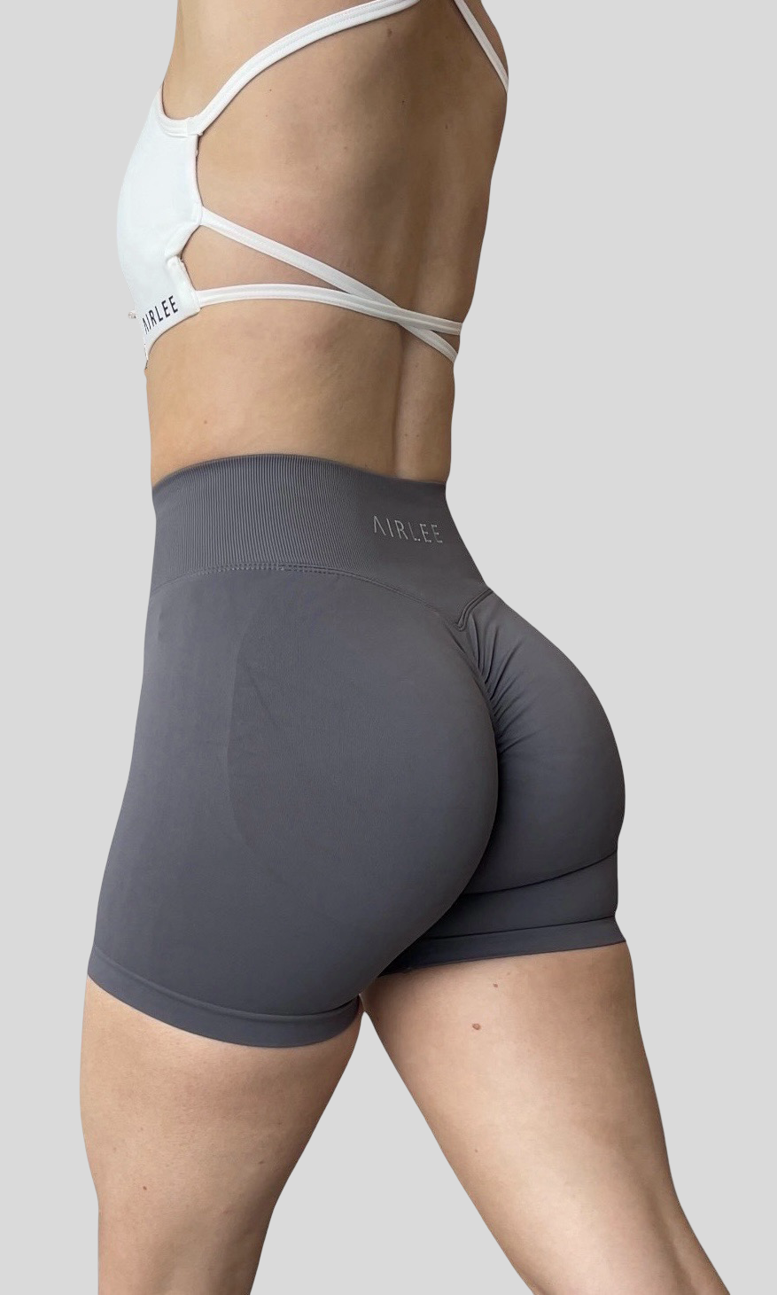 Signature Scrunch Shorts - Stone