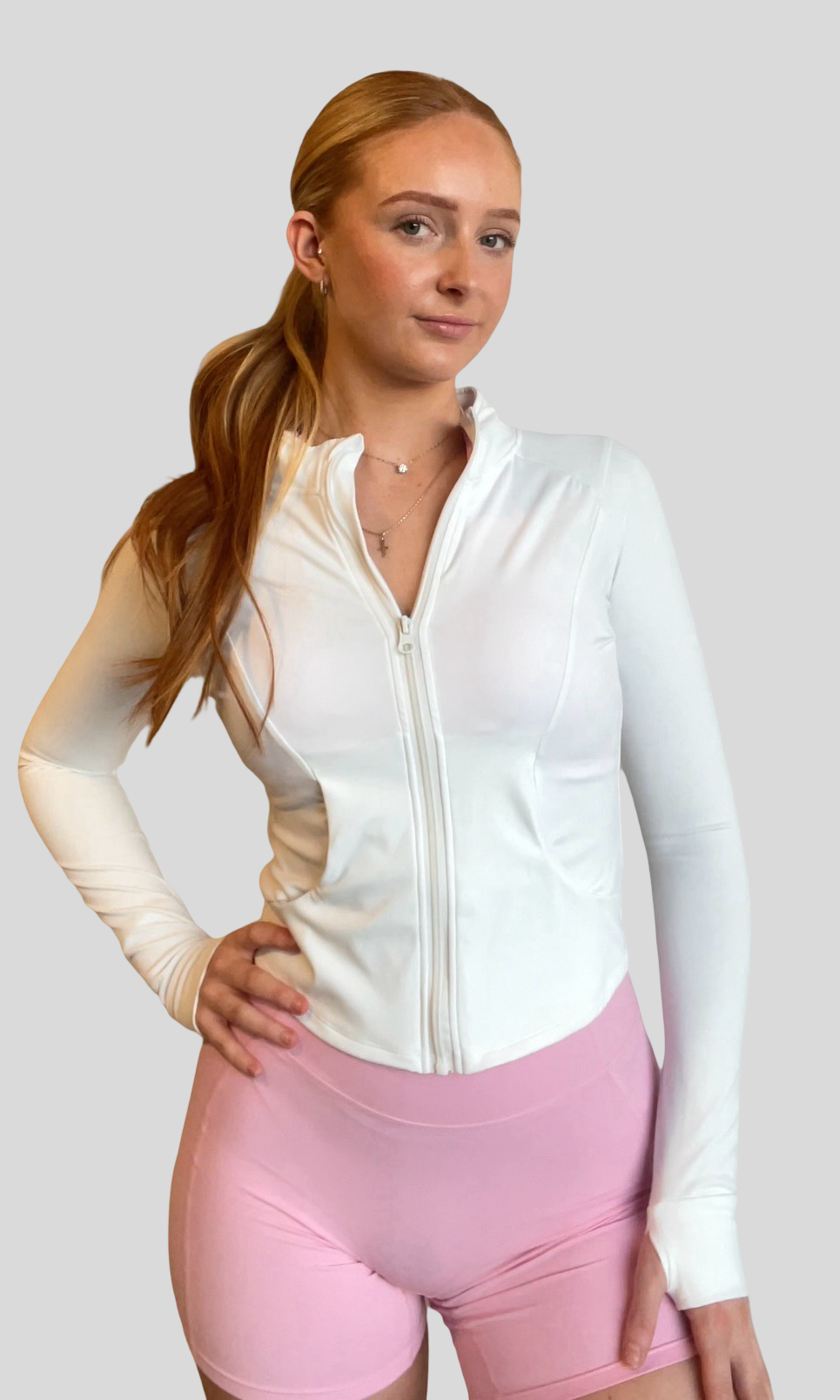 Signature Zip Jacket - Cloud