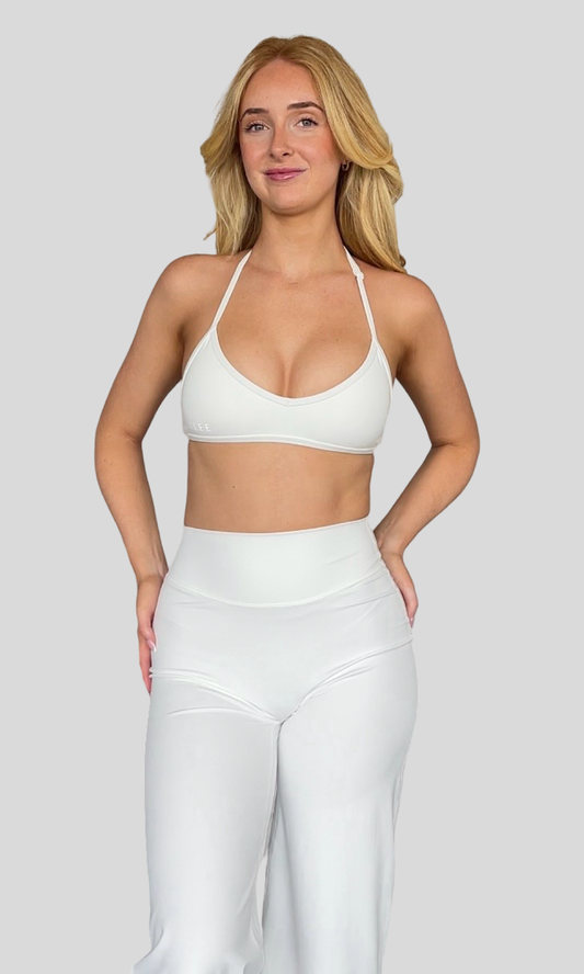 Motion Halter Crop - Cloud