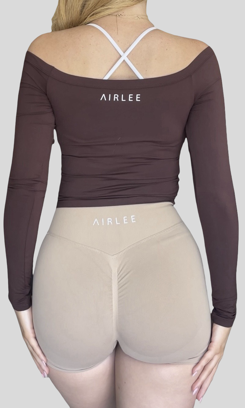 Signature Off-Shoulder Top - Espresso