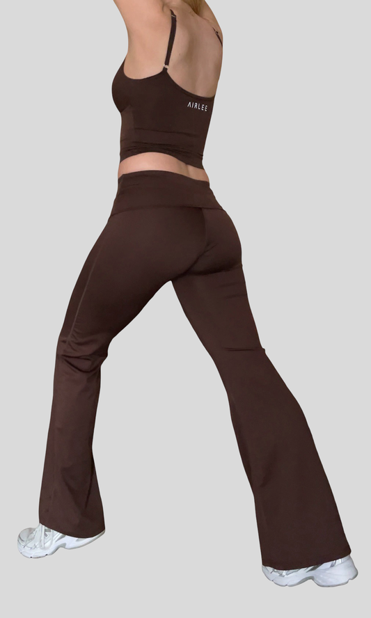 Noosa Flare Pants - Espresso