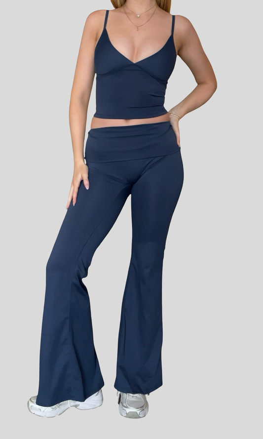 Noosa Flare Pants - Midnight Navy